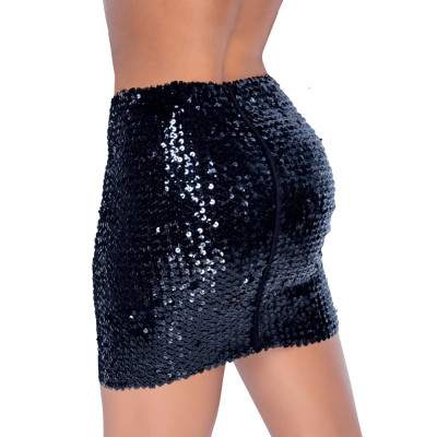 GONNA A PAILLETTES CORTA -  COTTELLI PARTY - NERO