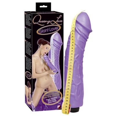 VIBRATORE REALISTICO MAXI "GIANT LOVER" VIOLA - 33 CM