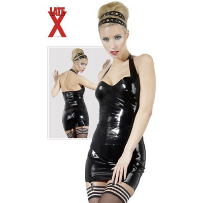 MINI ABITO IN LATEX NERO...