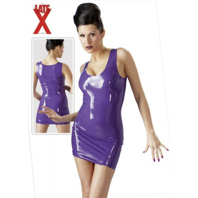 MINI ABITO IN LATEX VIOLA...