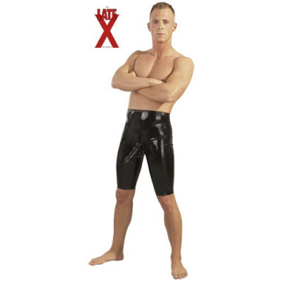 PANTALONI IN LATEX NERO CON...