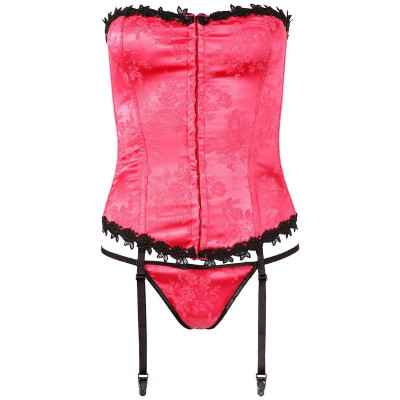 CORSETTO ROSA CON MERLETTI...