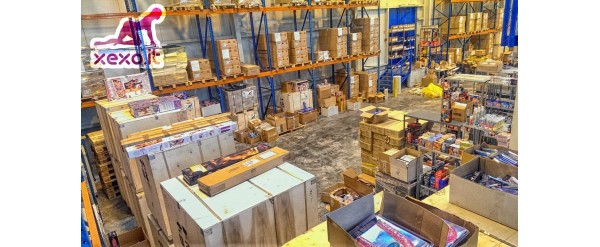 Magazzino Xexo in pieno Movimento