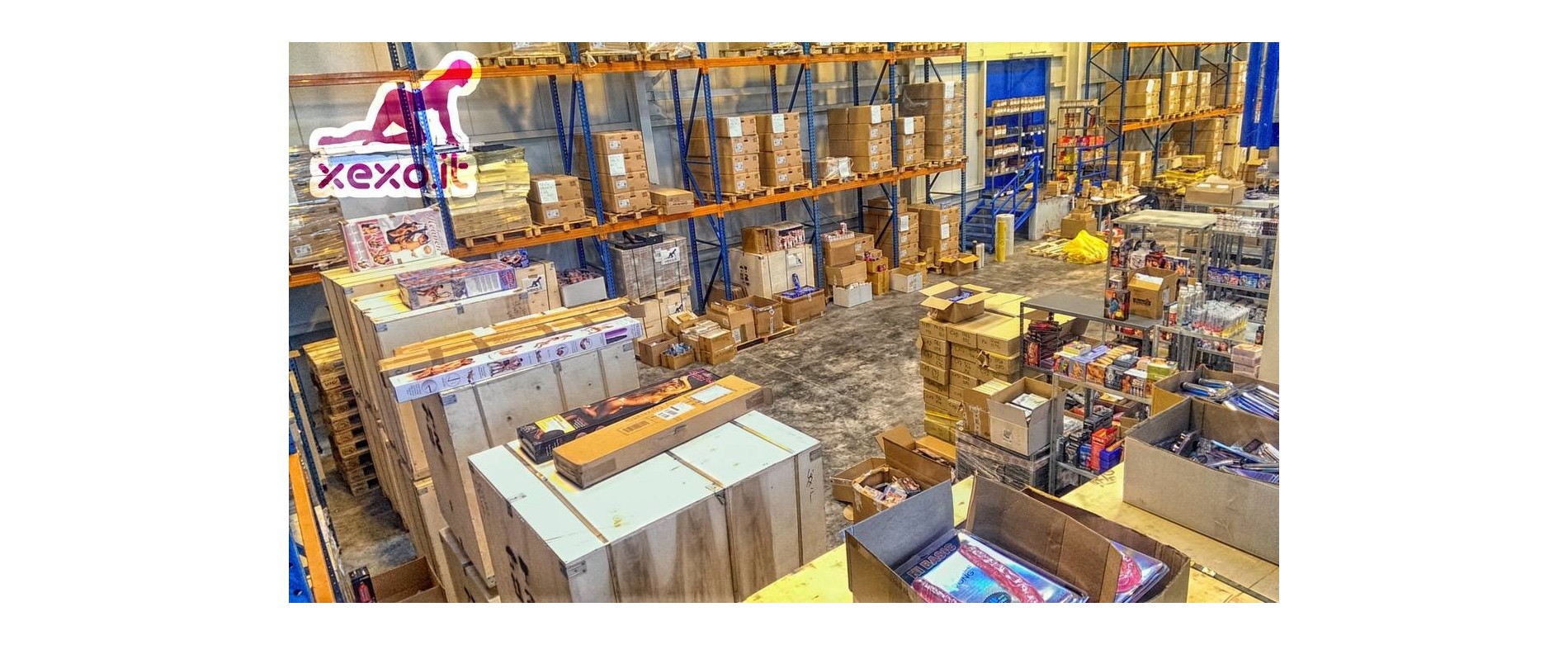 Magazzino Xexo in pieno Movimento