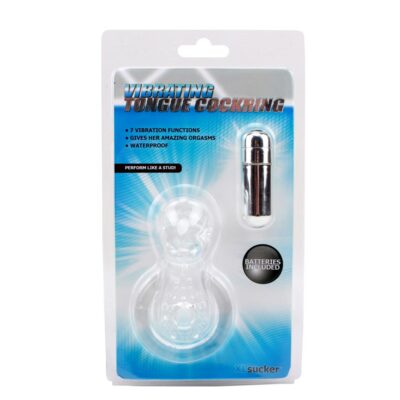 ANELLO FALLICO VIBRANTE CON STIMOLAZIONE CLITORIDE THE TONGUE""