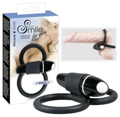 COLLARE E ANELLO FALLICO VIBRANTE "SMILE COCK"
