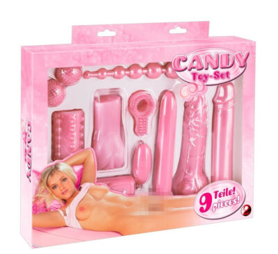 KIT DEL PIACERE 9 PEZZI "CANDY TOY" ROSA