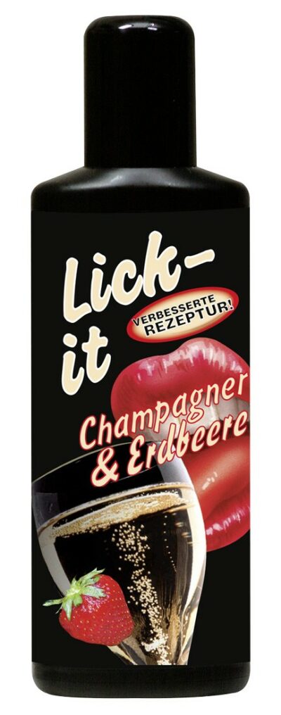 LUBRIFICANTE AROMA CHAMPAGNE E FRAGOLE "LICK-IT" - 50 ML