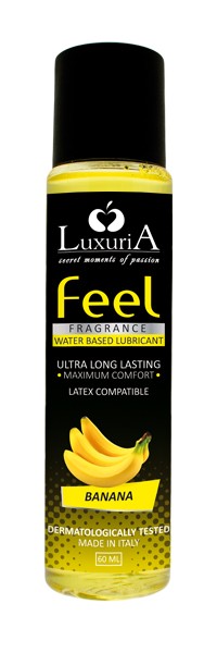 LUBRIFICANTE INTIMATELINE LUXURIA FEEL BANANA" - 60 ML"