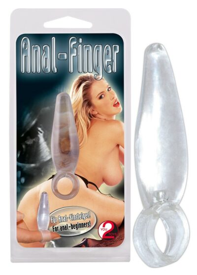 MINI CUNEO ANALE CON ANELLO ANAL FINGER" - 5 CM"