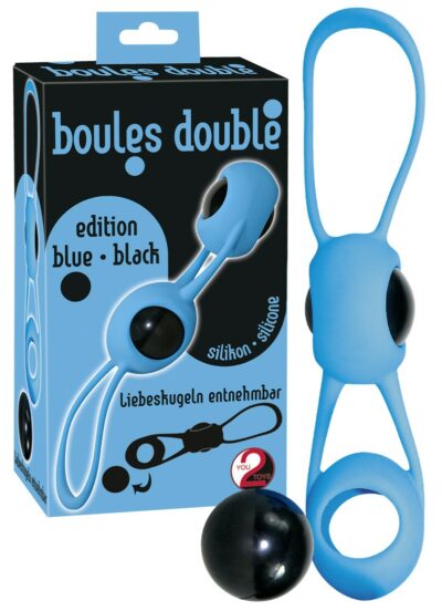 PALLINE DELL'AMORE IN SILICONE BOULES DOUBLE" BLU"