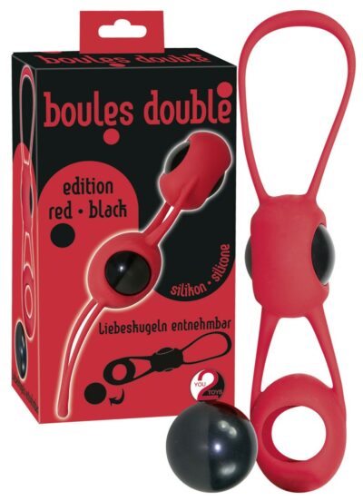 PALLINE DELL'AMORE IN SILICONE BOULES DOUBLE" ROSSO"