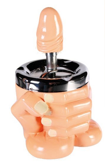 POSACENERE DA TAVOLO A PRESSIONE A FORMA DI PENE