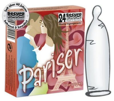 PROFILATTICI TRASPARENTI E INODORE SECURA PARISER"  - 24 PEZZI"