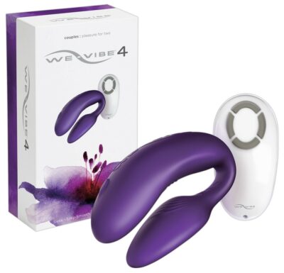 STIMOLATORE PER COPPIA CON TELECOMANDO WE VIBE 4 VIOLA