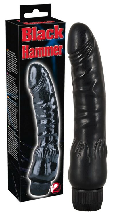 VIBRATORE REALISTICO BLACK HAMMER" NERO"