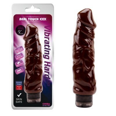 VIBRATORE REALISTICO HARD ON-NATURAL" BROWN - 21 CM"