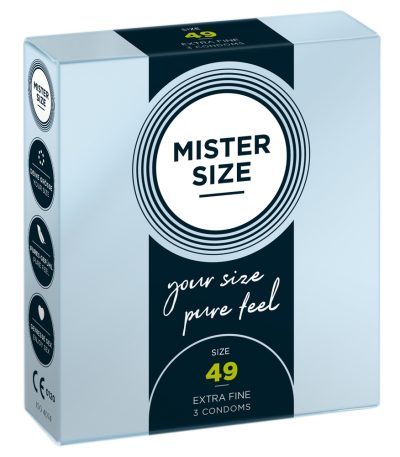 Mister Size 49mm pack of 3