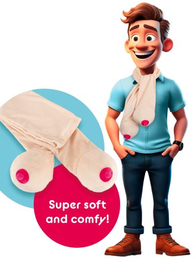 Scarf with two boobs