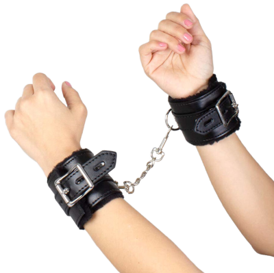 SECRETPLAY - BLACK BONDAGE HANDCUFFS BDSM COLLECTION