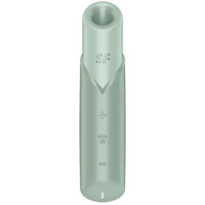 SATISFYER - NAUGHTY KISS WAVE CLITORIS STIMULATOR AQUAMARINE