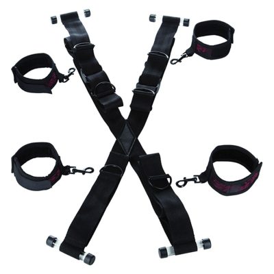 CALEXOTICS - SCANDAL CROSS-SHAPED DOOR HANDCUFFS