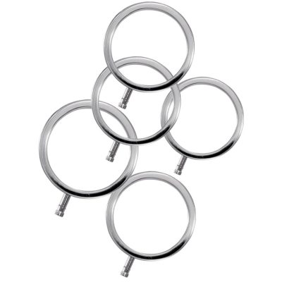 ELECTRASTIM - ELECTRARINGS METAL PENIS RINGS PACK OF 5